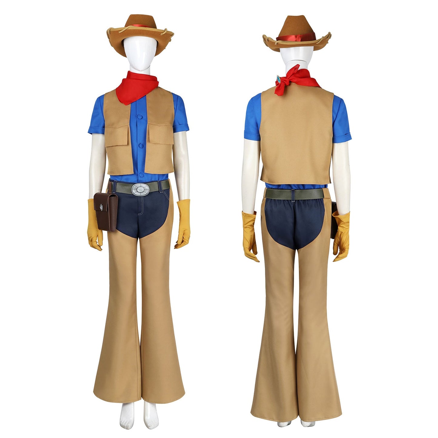 Princess Peach: Showtime Cowgirl Peach Adult Cosplay Costumes