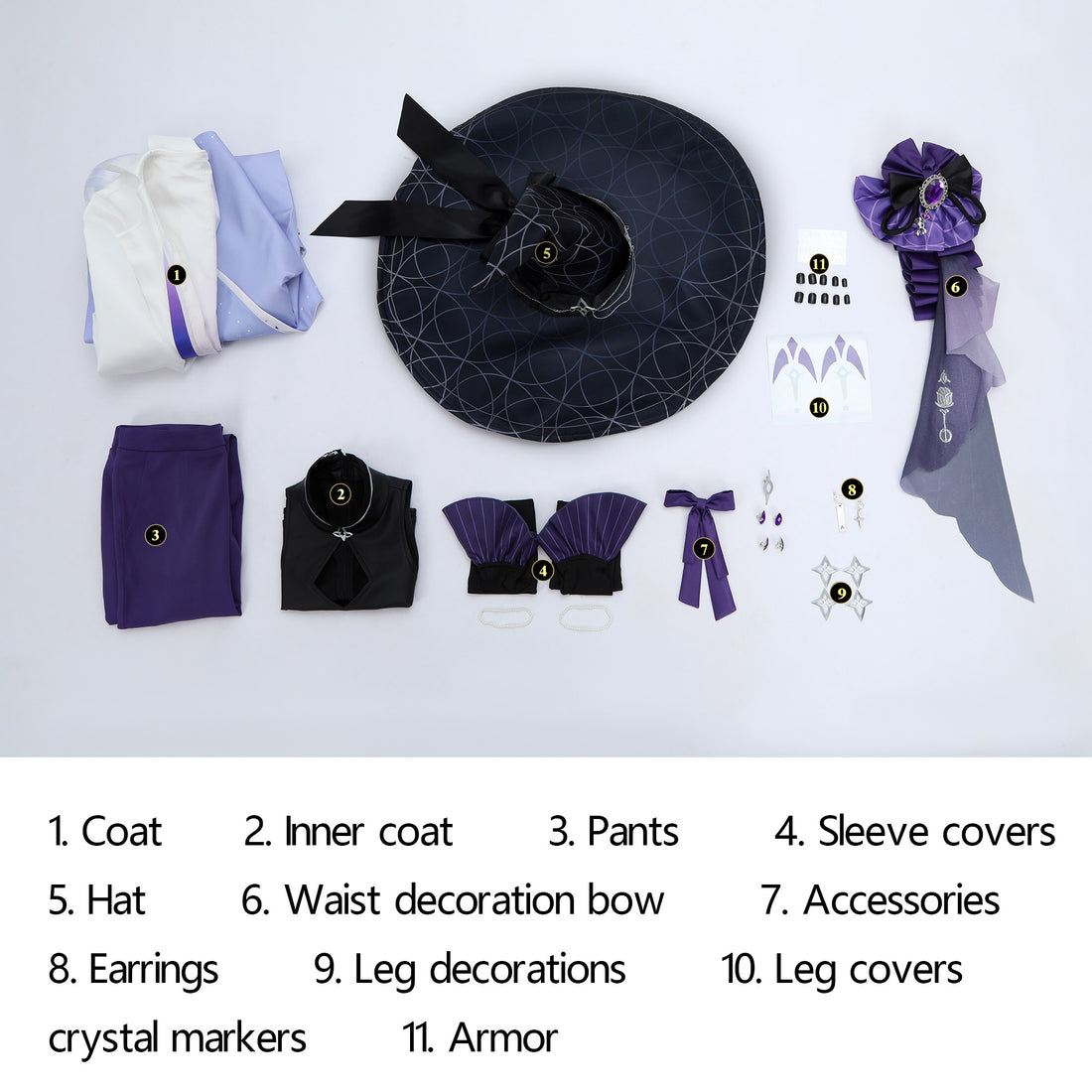 Game Carnival Kuya Eterno The Silent Night Amethyst Dress Cosplay Costumes