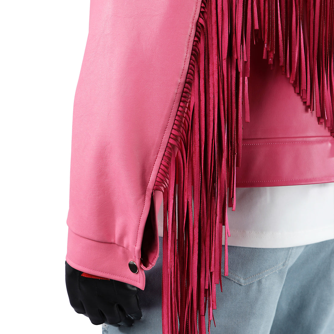 Minecraft Trash Man Garrett Pink Leather Jacket Cosplay Costumes