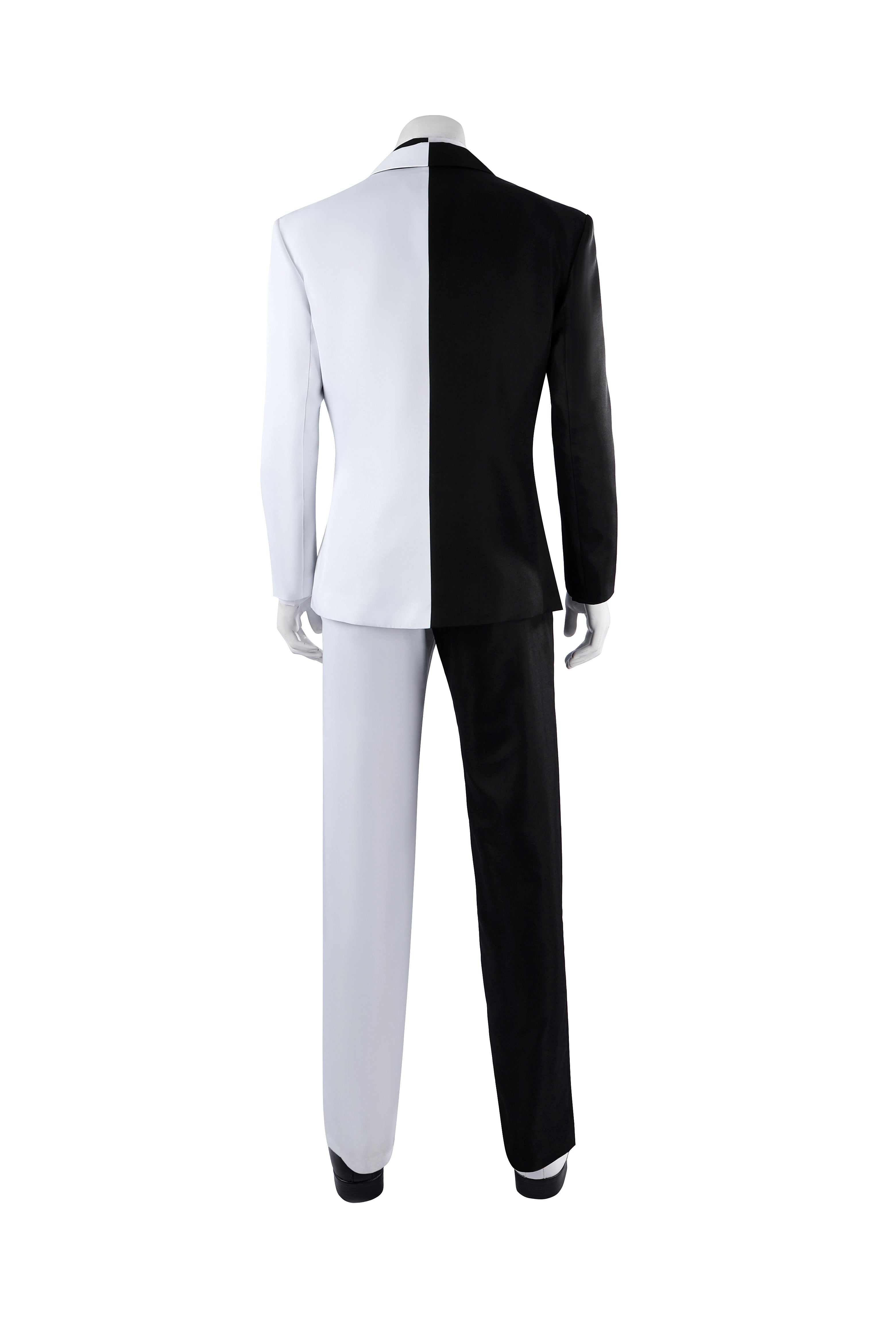 Absolute Two Face Black White Cosplay Costumes Absolute Batman Halloween Themed Party Outfits
