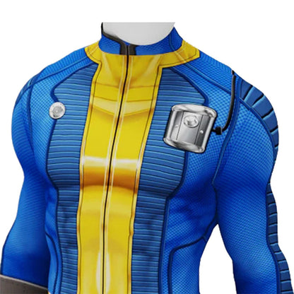 Game Fallout Vault #76 Sheltersuit Male Jumpsuit Cosplay Costumes