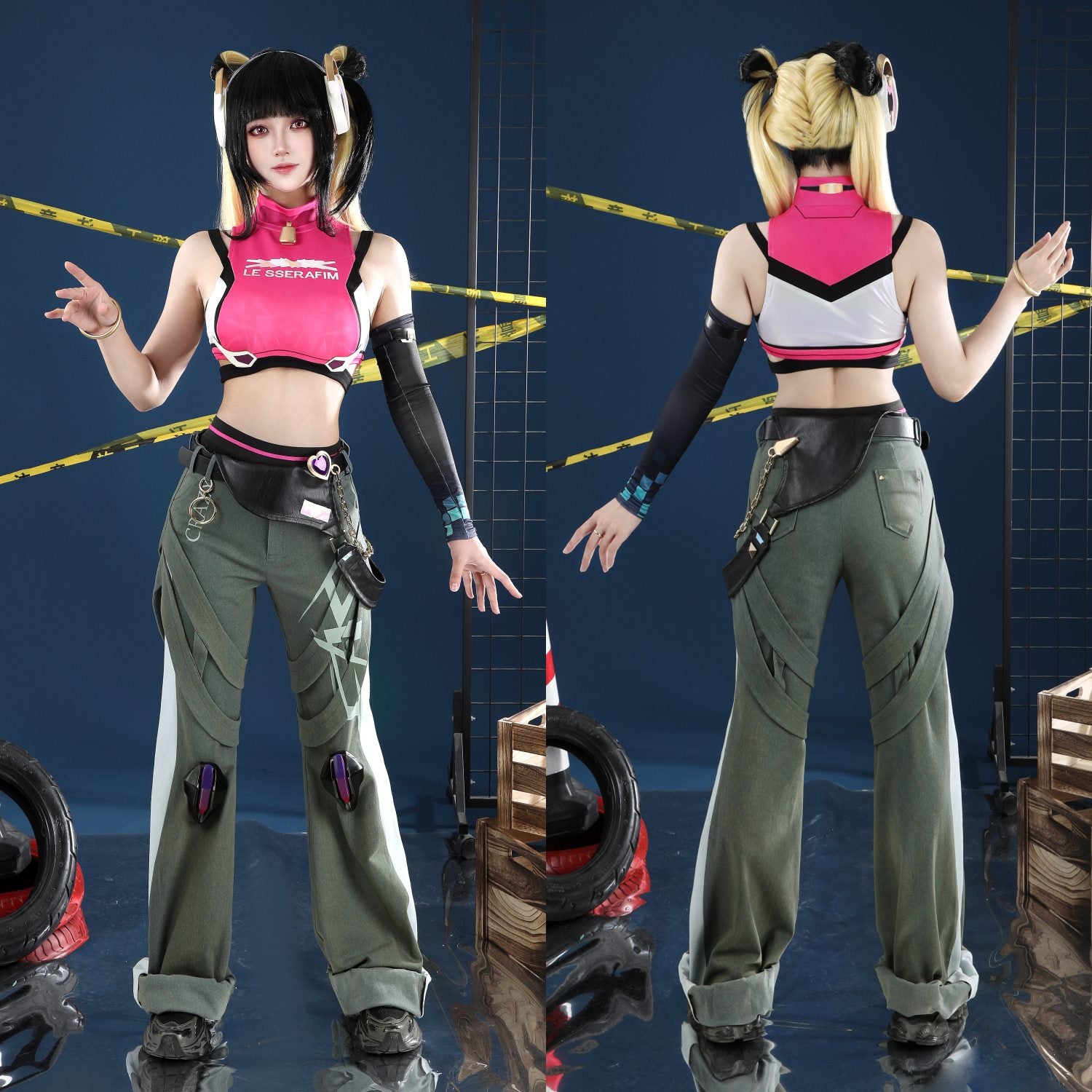 Overwatch 2 Juno X LE SSERAFIM FEARLESS Female Cosplay Costumes