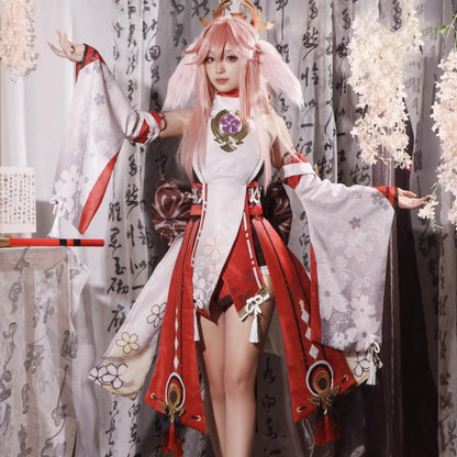Genshin Impact Yae Miko Adult Full Set Cosplay Costume