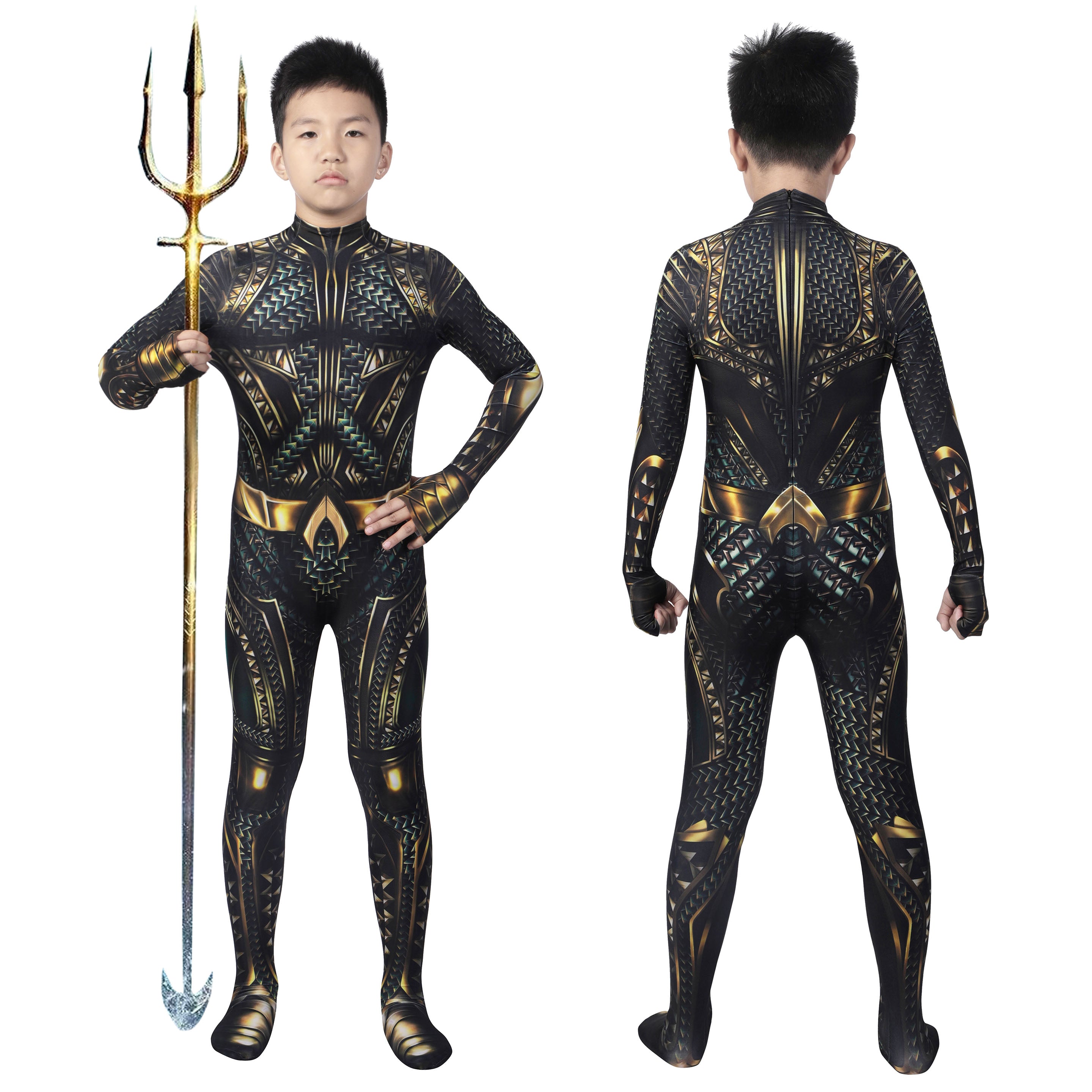 Aquaman And The Lost Kingdom Arthur Curry Kids Jumpsuit Cosplay Costumes