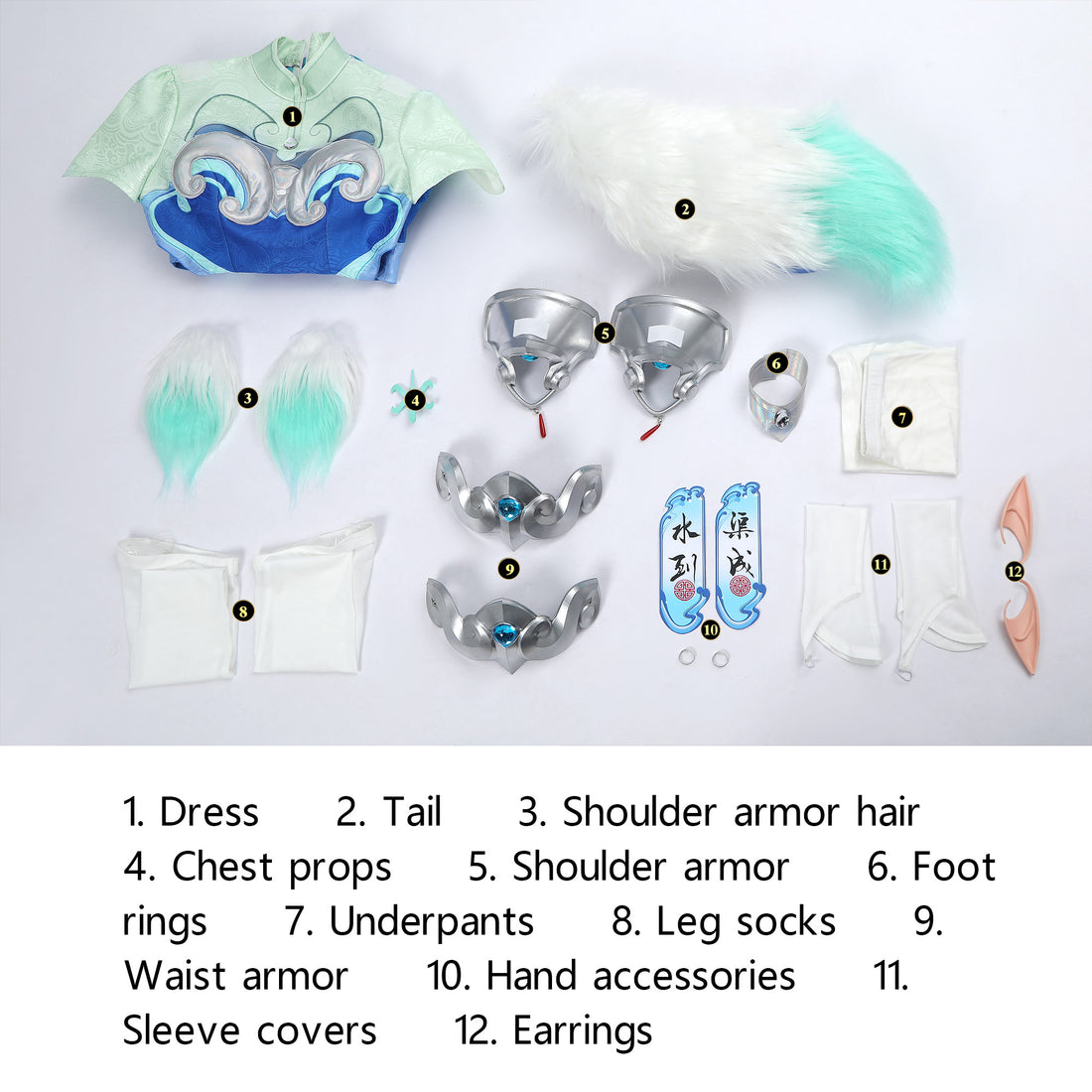 Overwatch 2 Kiriko Bai Ze Full Set Top Level Cosplay Costumes