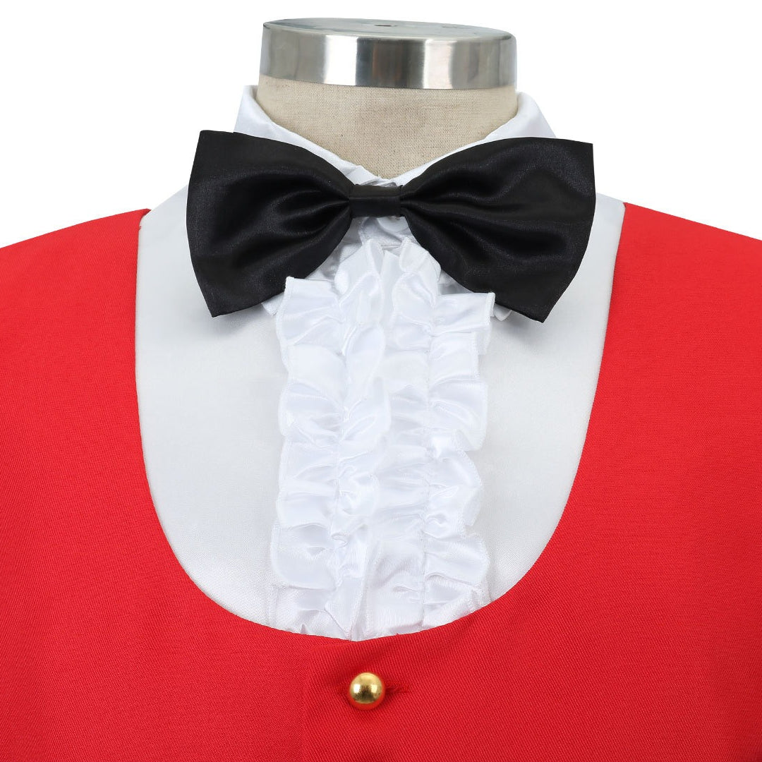 Beetle Juice Michael Keaton Red Suit Halloween Cosplay Costumes