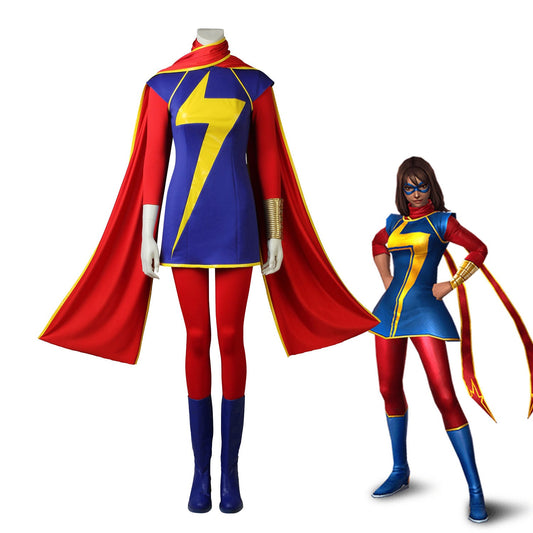 Marvel Comics Ms. Marvel Kamala Khan Carol Danvers Adult Cosplay Costumes