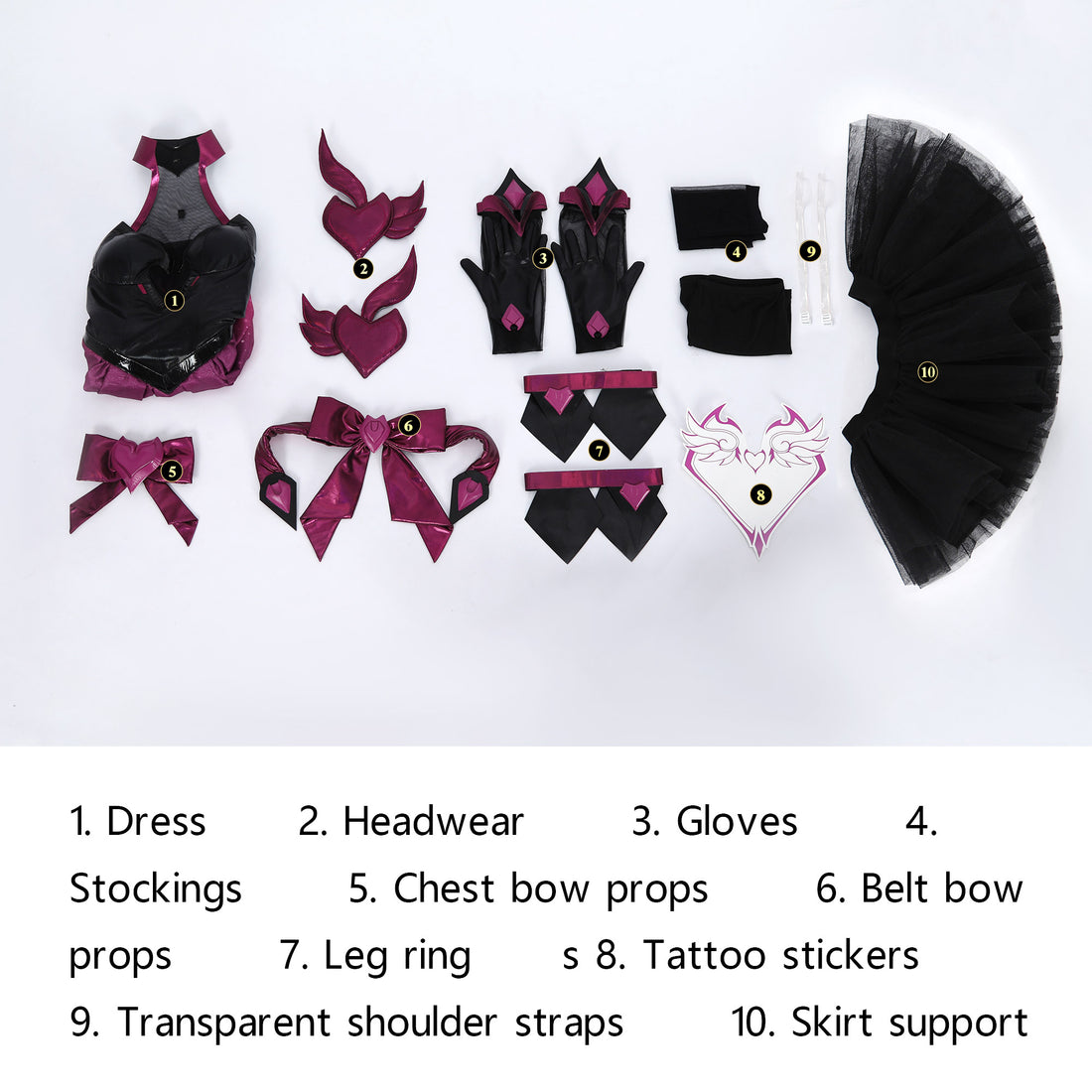 Overwatch 2 Magical Girl DVA Full Set Top Cosplay Costumes