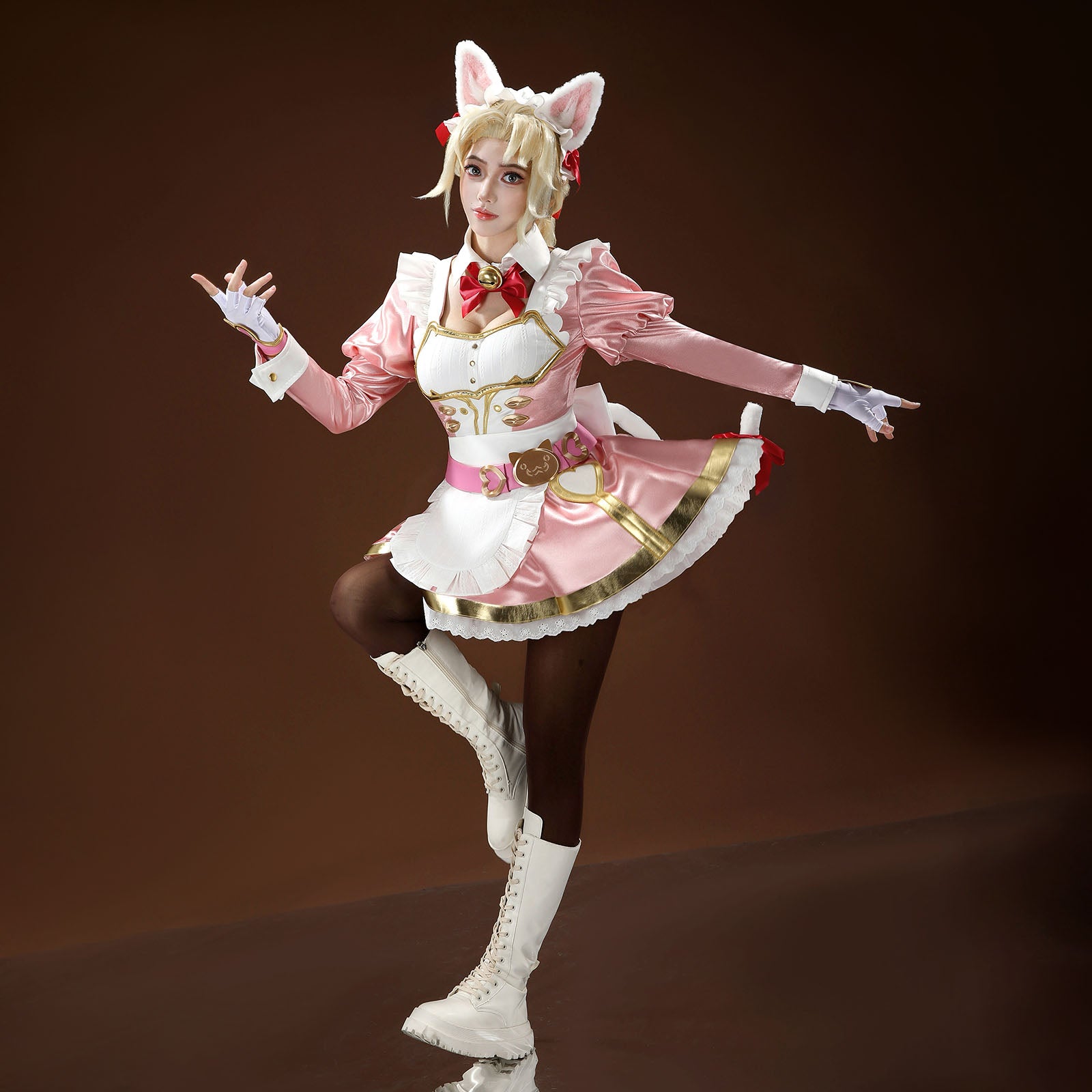 Overwatch Elizabeth Caledonia Calamity Ashe Cosplay Costumes Women's Themed Maid Outfits