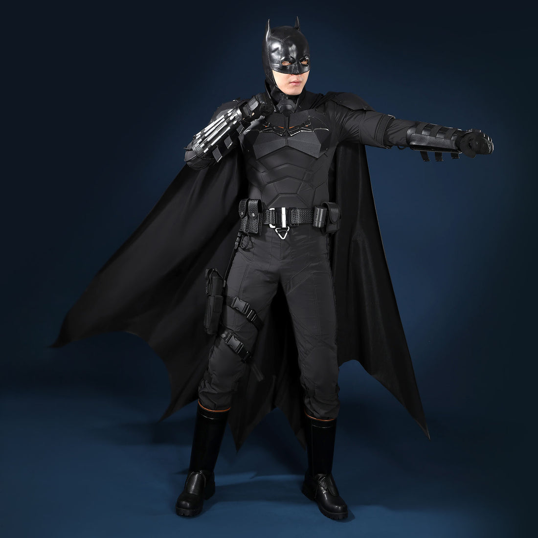 The Batman 2022 Bruce Wayne Cosplay Costumes Robert Pattinson Halloween Themed Party Outfits