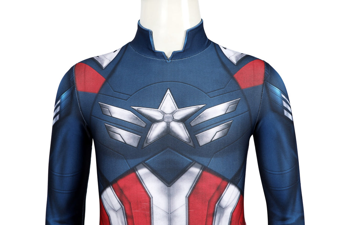 Avengers 5 Doomsday Captain America Brave New World Kids Jumpsuit Halloween Costumes