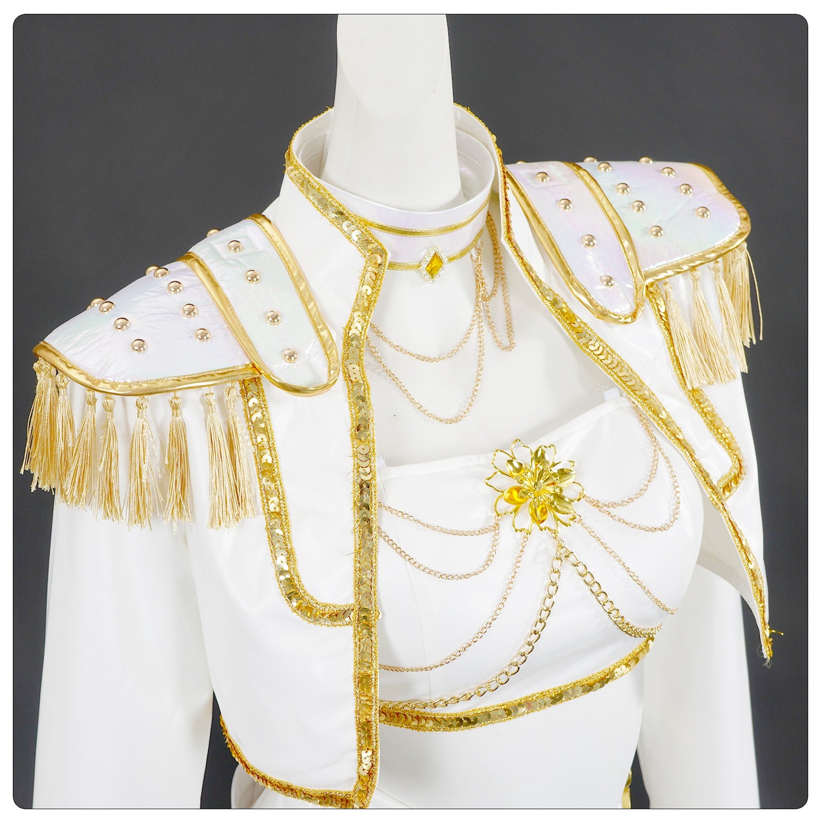 KPop Demon Hunters Rumi Zoey Mira White Leather Adult Kids Cosplay Costumes