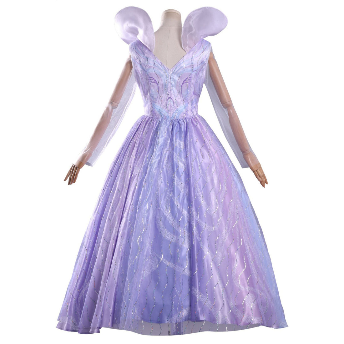 Wicked: For Good Glinda Purple Iridescent Dress Cosplay Costumes