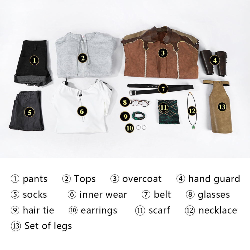 Monster Hunter Wilds Alma Full Set Top Level Cosplay Costumes