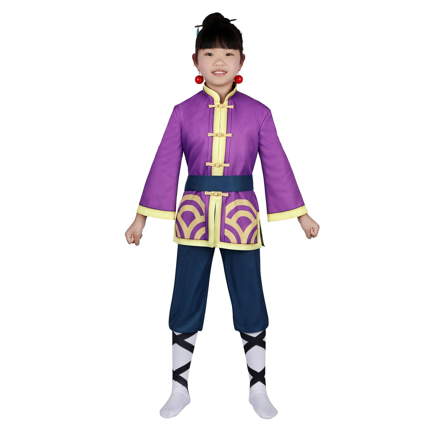 Princess Peach: Showtime Kung Fu Peach for Kids Cosplay Costumes
