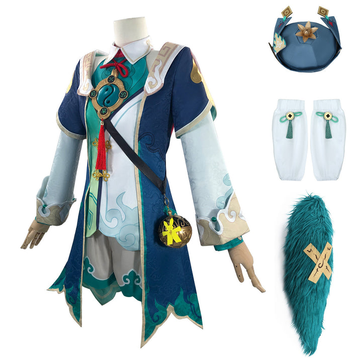 Game Honkai: Star Rail Huohuo Fullset with Tail Cosplay Costumes