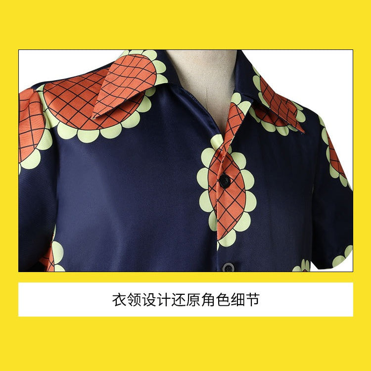 Anime Navigation Monkey D. Luffy Sunflower T-shirt Cosplay Costumes