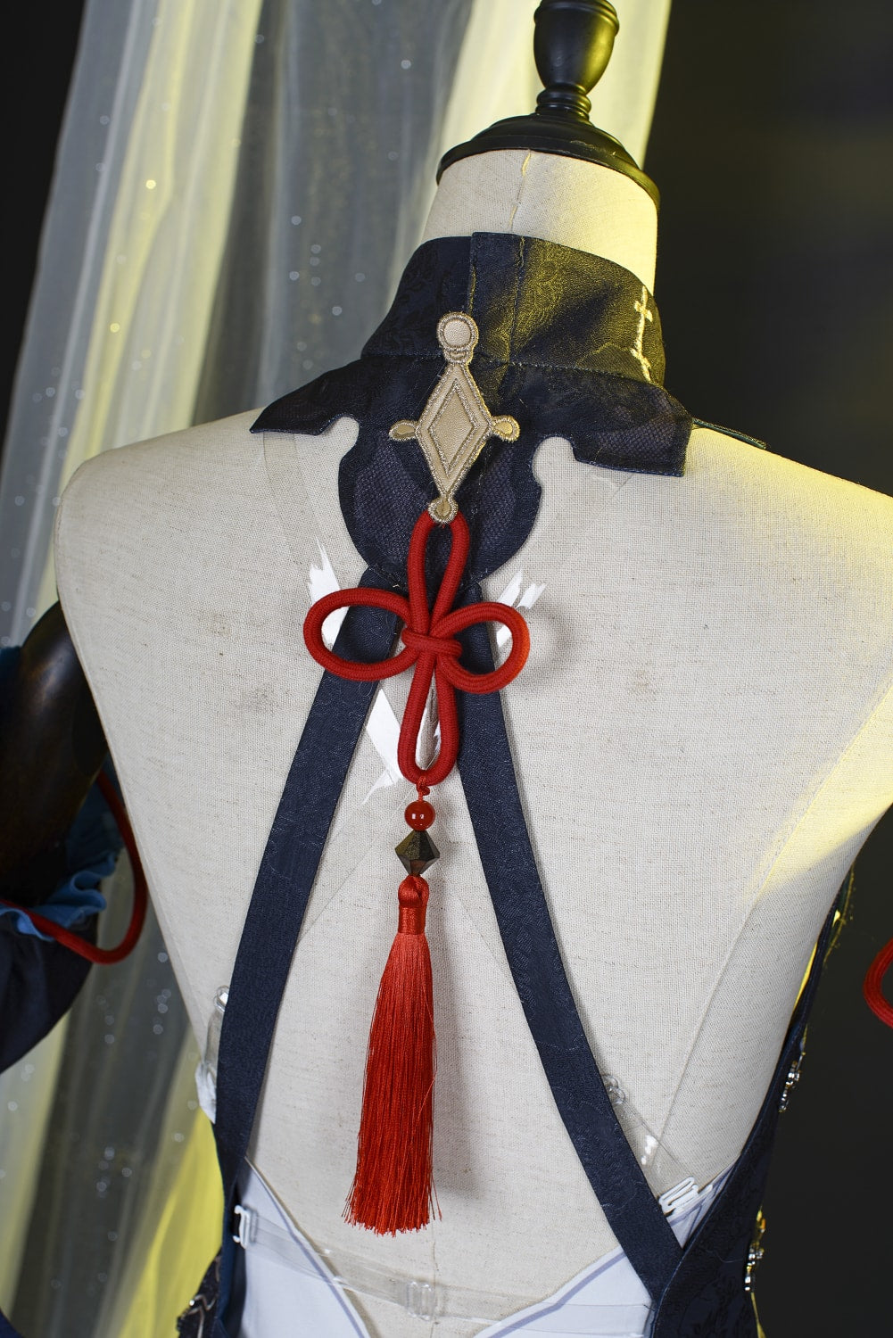 Genshin Impact Shenhe Frostflower Dew Qipao Cosplay Costumes