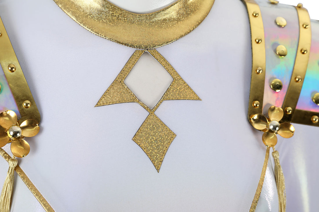 KPop Demon Hunters Zoey White Stage Outfit Cosplay Costumes