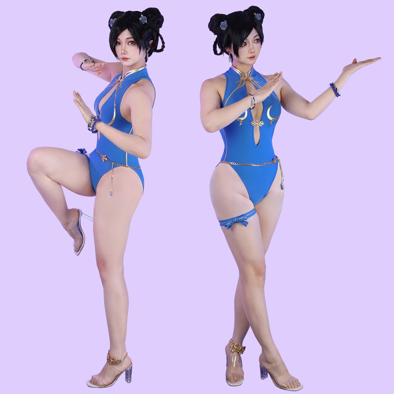 Game Street Fighter 6 Chun Li Woman Swimsuit Cosplay Costumes