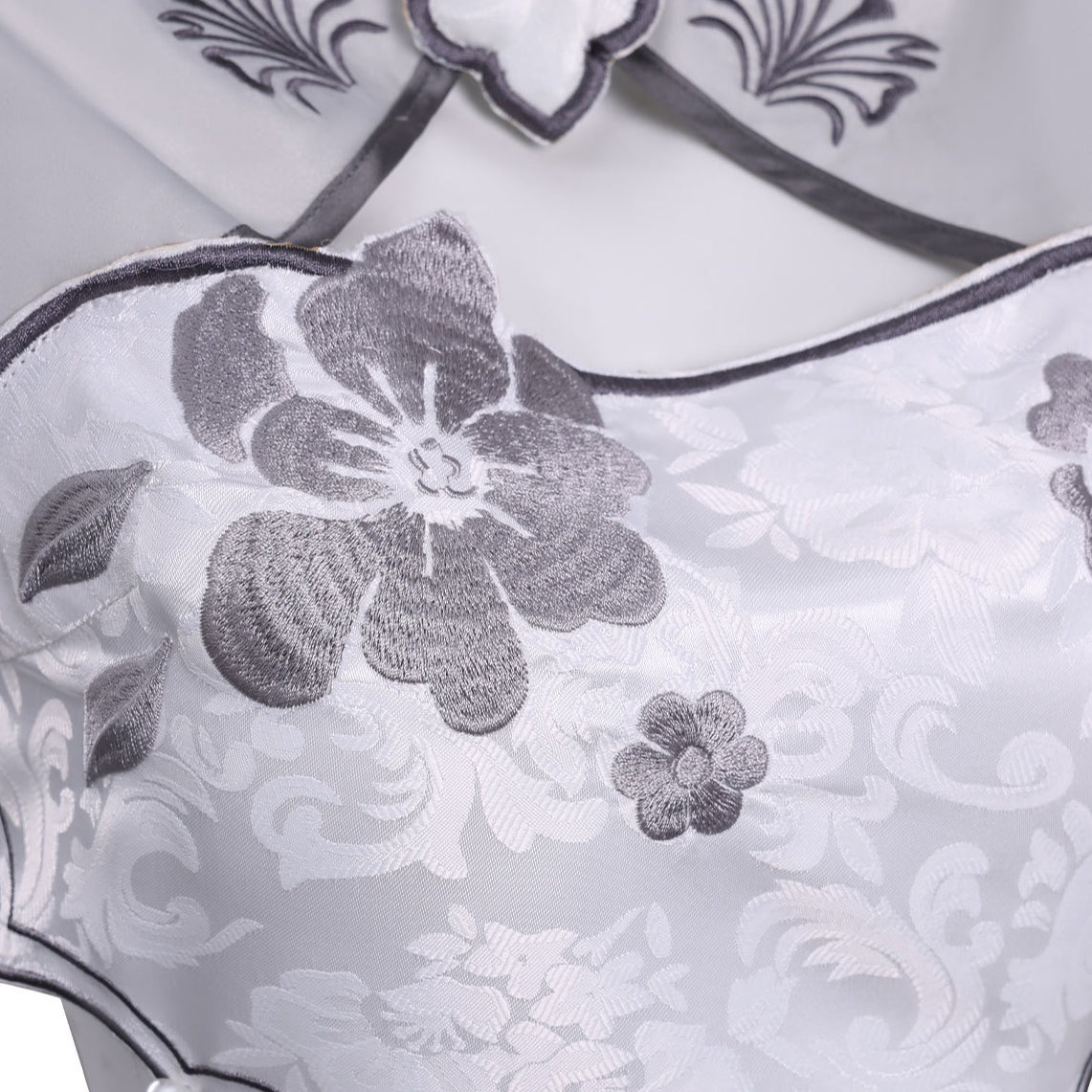 Naraka: Bladepoint Ziping Yin White Cheongsam Cosplay Costumes