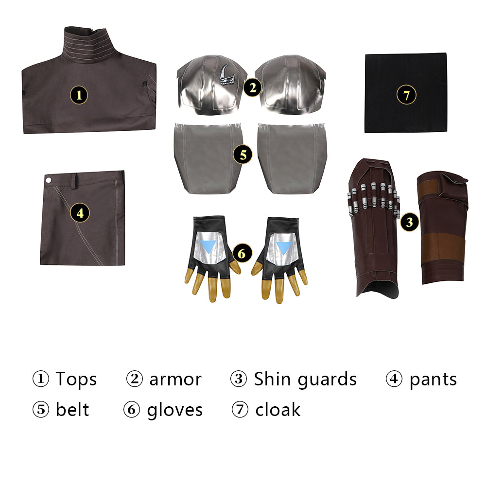 The Mandalorian Season 3 Din Djarin Top Level Star Wars Cosplay Costumes
