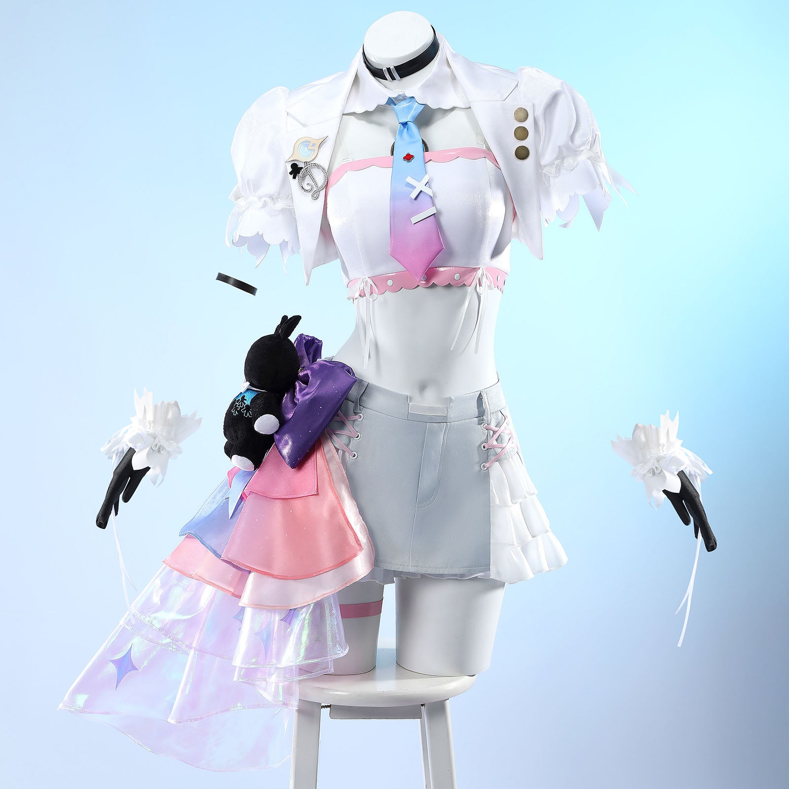 Wuthering Waves Korea Anniversary Denia Top Cosplay Costumes