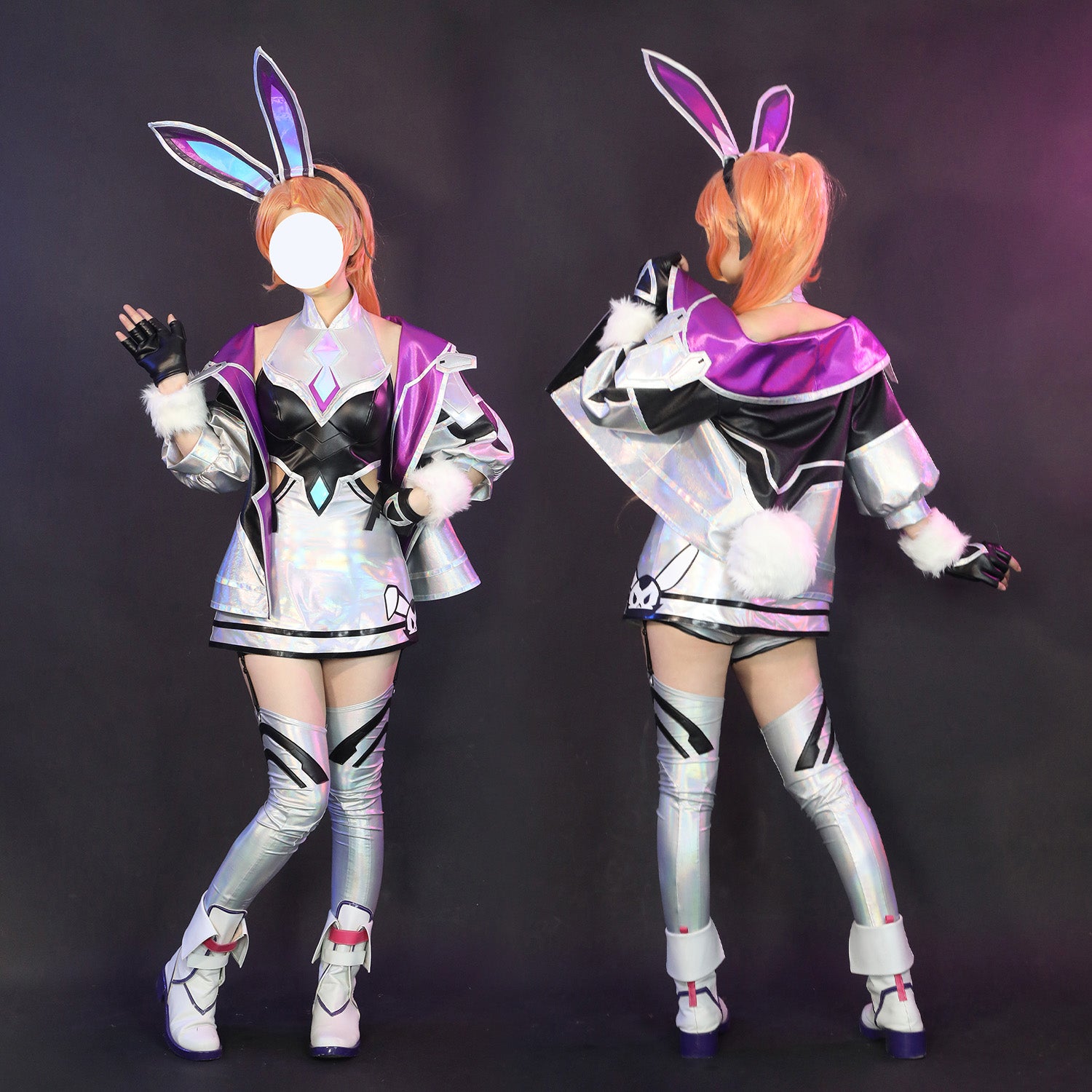 Game LOL Battle Bunny Miss Fortune Full Set Role Cosplay Costumes