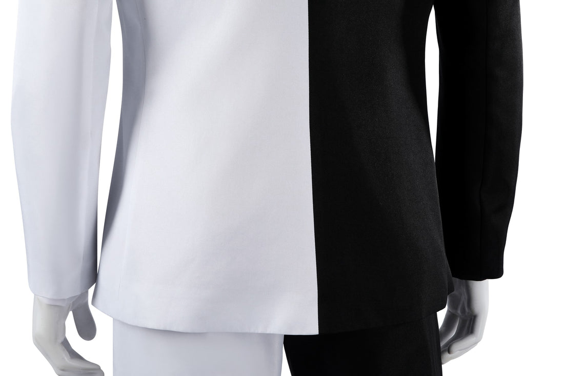 Absolute Two Face Black White Cosplay Costumes Absolute Batman Halloween Themed Party Outfits