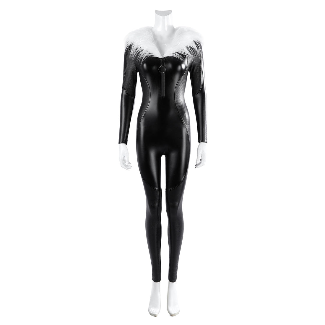Fortnite Black Cat Top Level Leather Jumpsuit Cosplay Costumes Themed Carnival Outfits