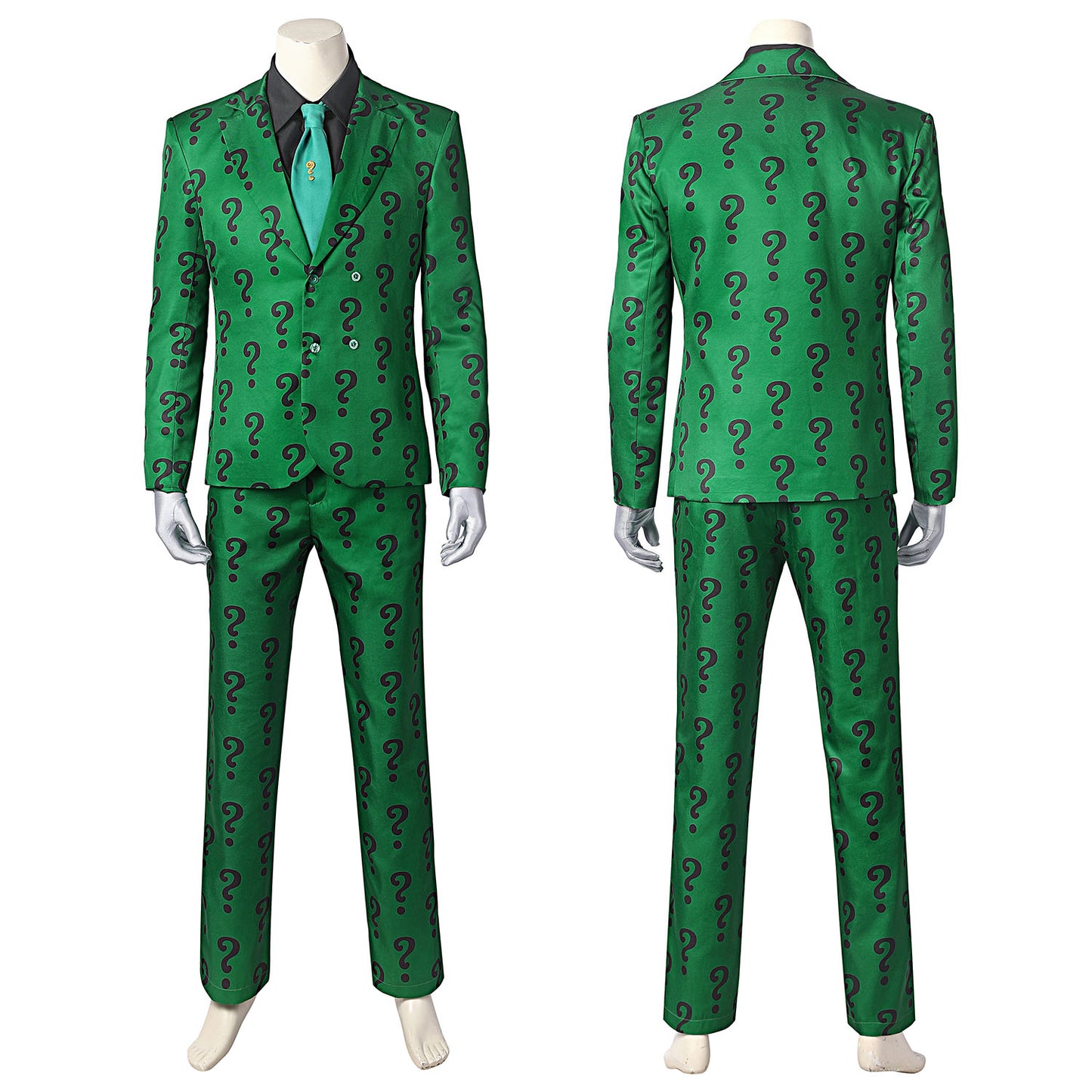 The Batman 1966 TV Riddler Edward Nygma Male Fullset Cosplay Costumes