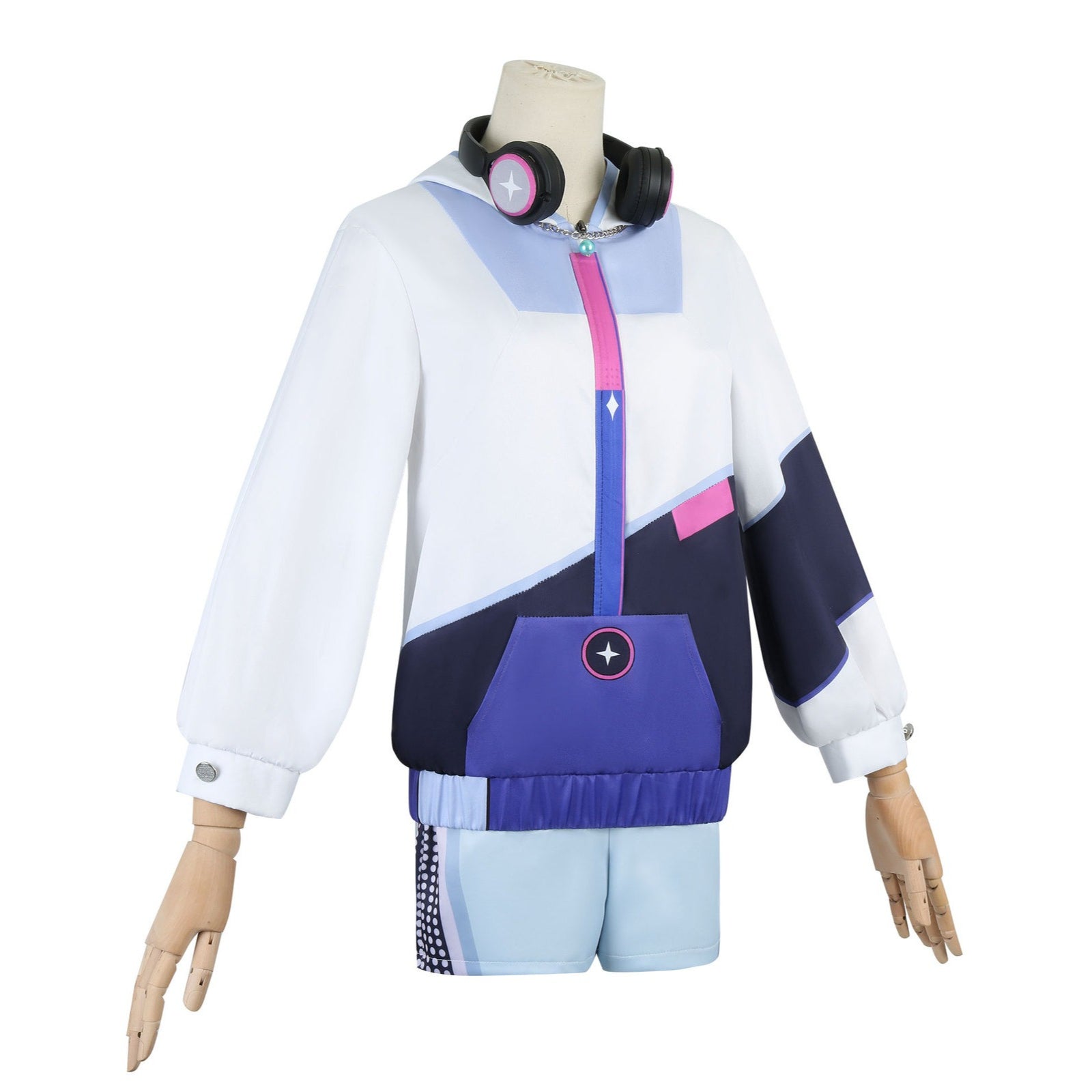 Game Genshin Impact ANTA X Qiqi Jacket Fullset Cosplay Costumes