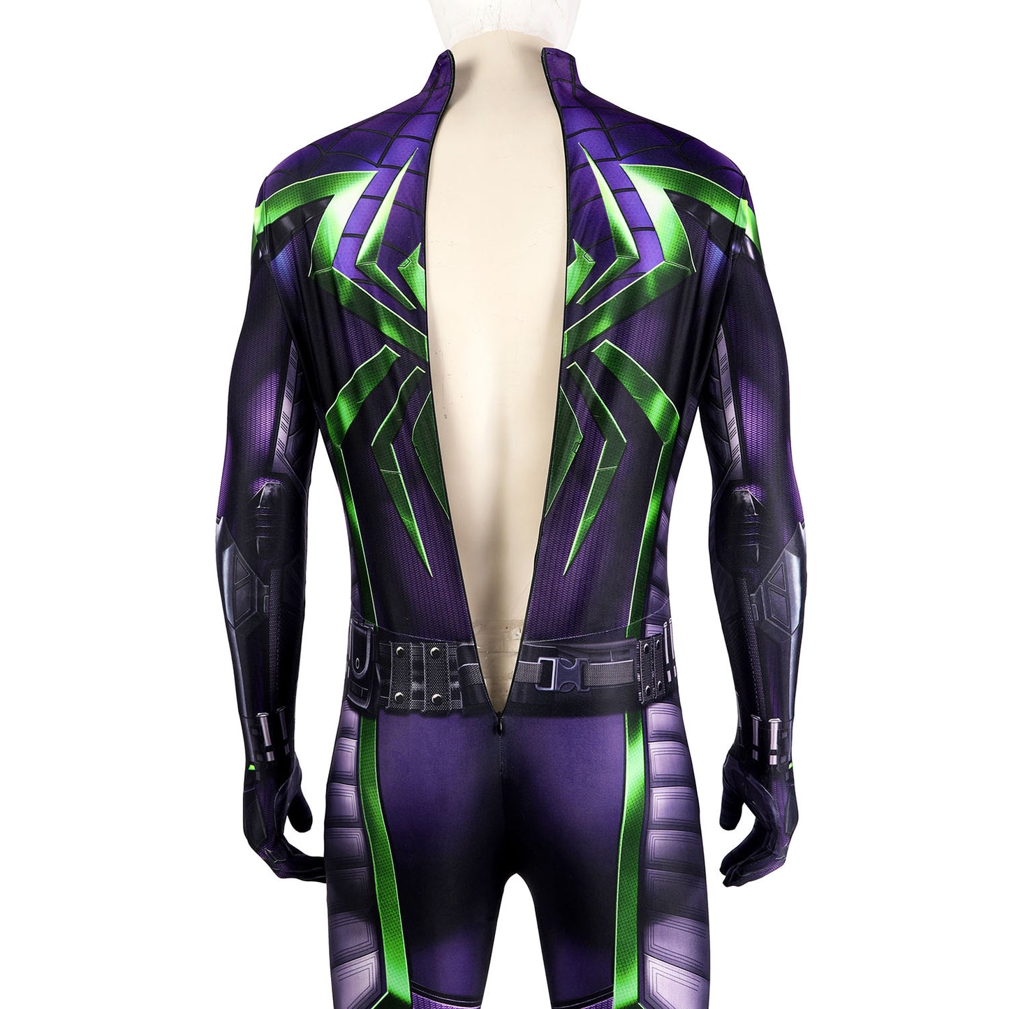 Marvel's Spider-Man Miles Morales Purple Reign Suit Male Jumpsuit Cosplay Costumes
