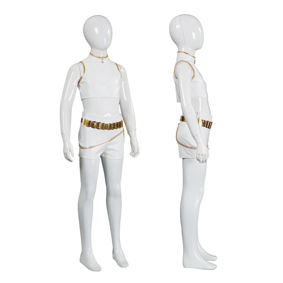 KPop Demon Hunters Rumi Zoey Mira White Leather Adult Kids Cosplay Costumes