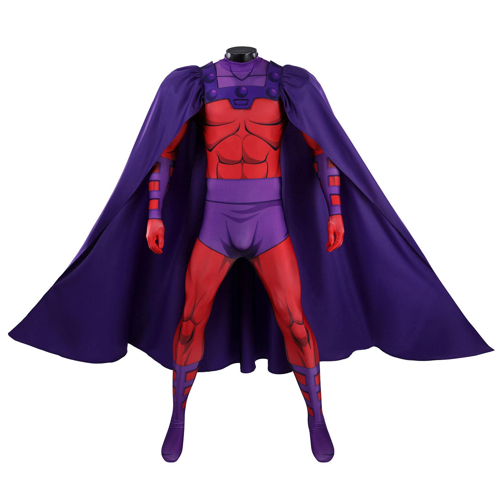 X-Men '97 Magneto Jumpsuit with Cloak Helmet Cosplay Costumes