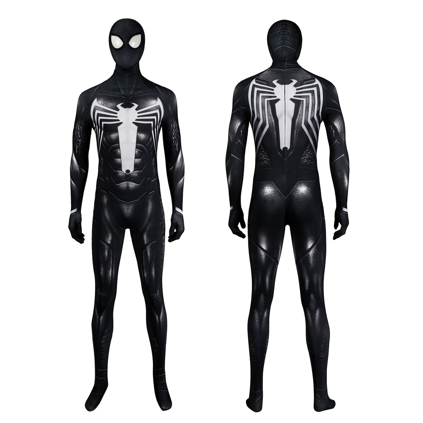 Marvel's Spider-Man 2 Venom Black Suit Male Jumpsuit Cosplay Costumes