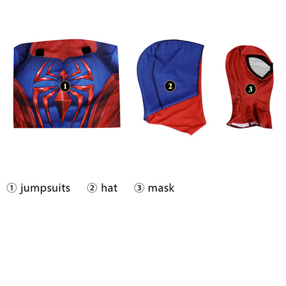 Spider-Man 2 Peter Parker Scarlet III Suit Male Jumpsuit Cosplay Costumes