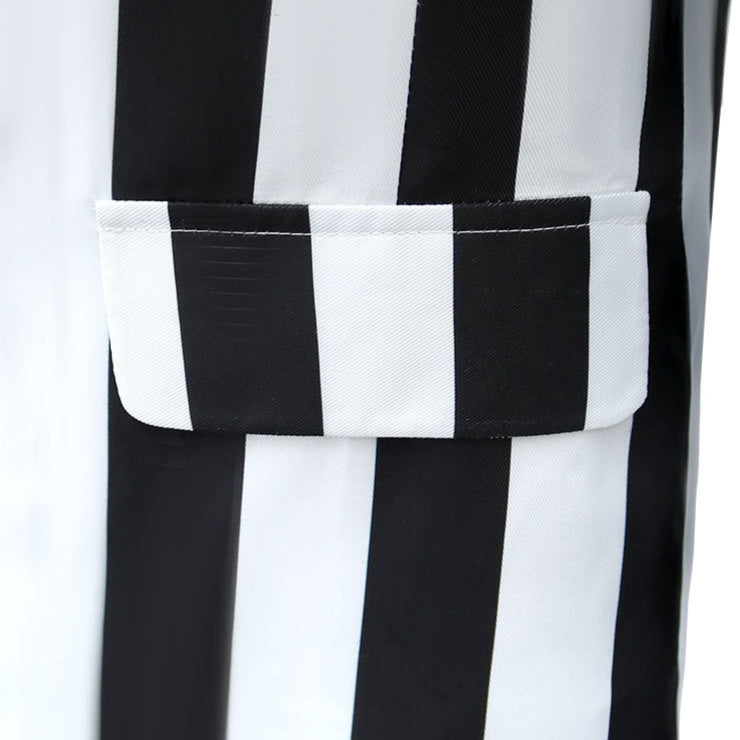 Beetle Juice Michael Keaton Stripe Suit Halloween Cosplay Costumes