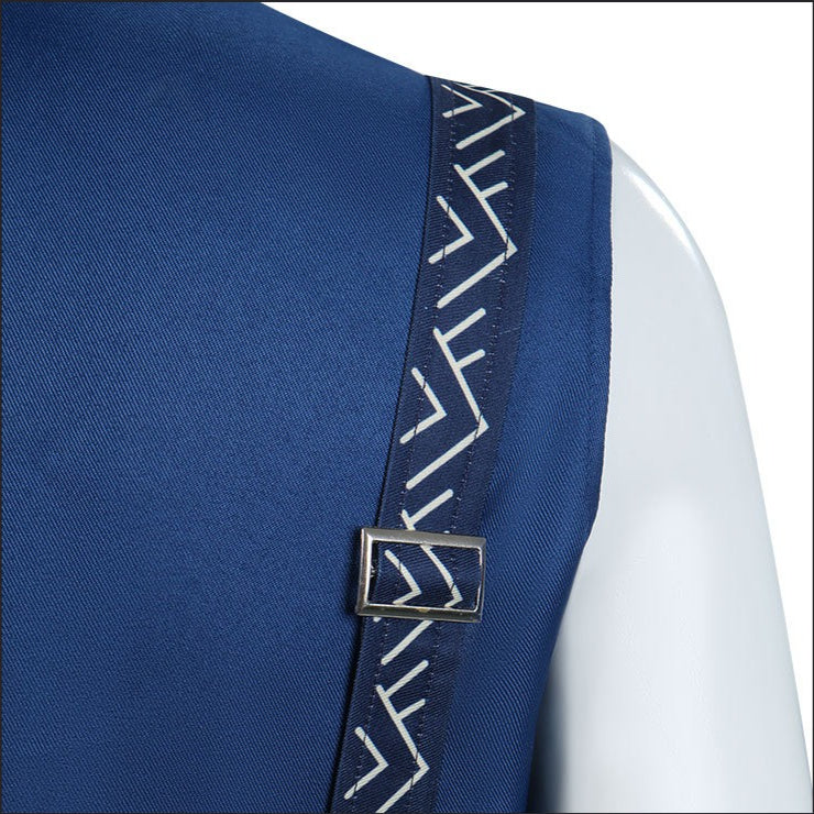 Wicked: For Good Prince Fiyero Navy Blue Suit Cosplay Costumes