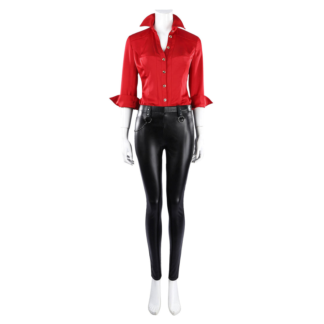 Resident Evil 6 Ada Wong Red Shirt Fullset Cosplay Costumes