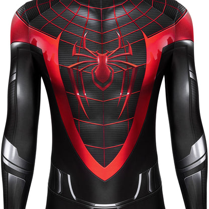 Ultimate Spider-Man PS5 Miles Morales Male Jumpsuit Cosplay Costumes