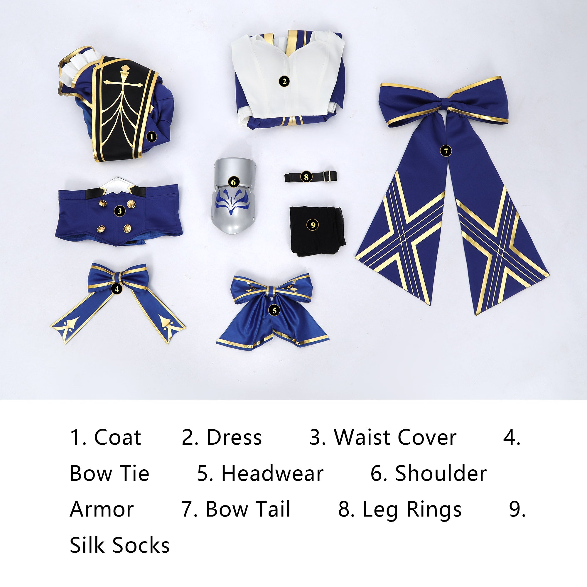 Honkai: Star Rail x Fate/Stay Night Saber Top Level Cosplay Costumes