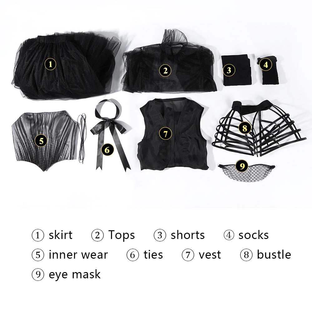 Pre-order Wednesday 2 The Addams Family Wednesday Addams Ball Gala Gown Costumes