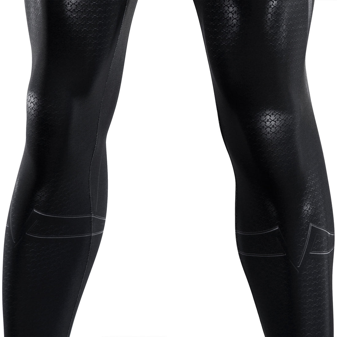 Justice League Superman Black Suit Jumpsuit with Cloak Cosplay Costumes