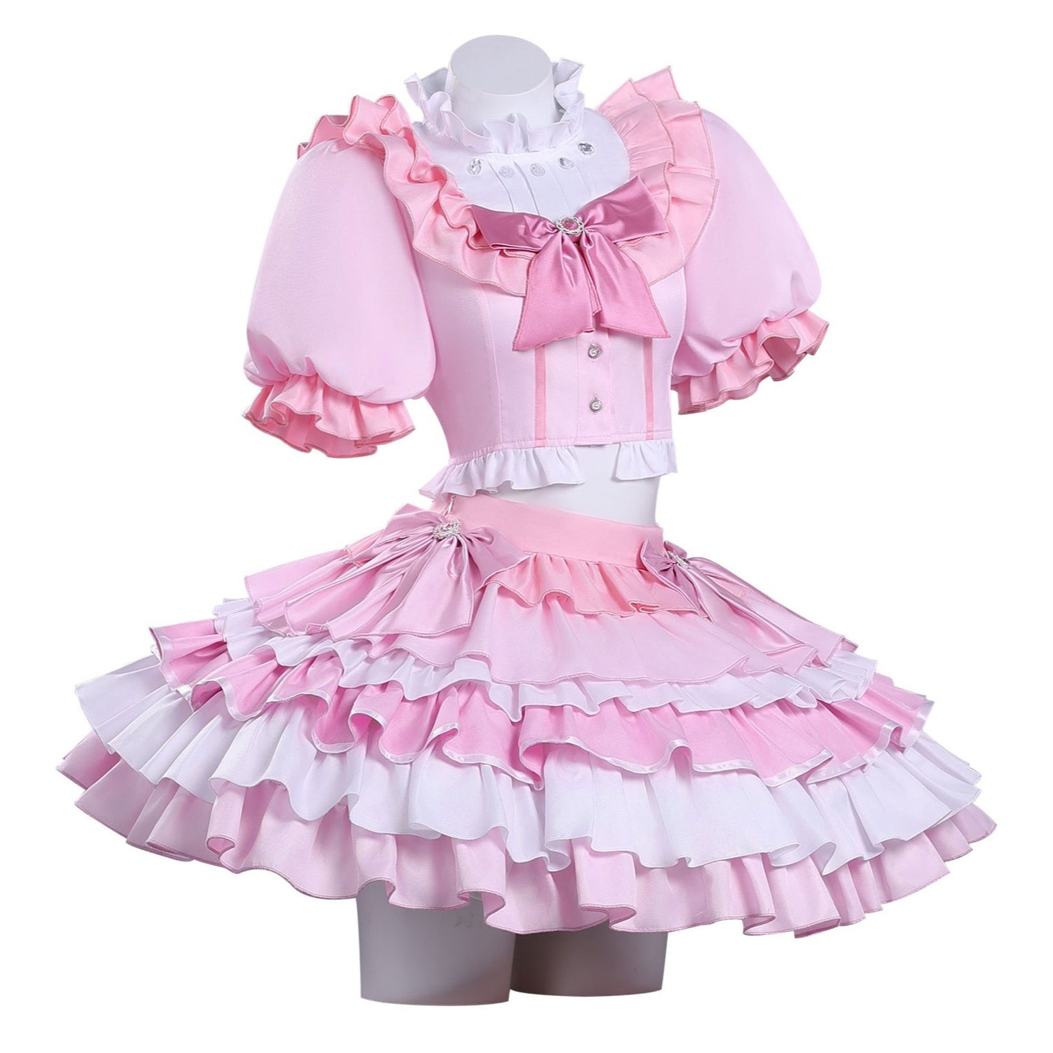 Puella Magi Madoka Magica Kaname Madoka Stage Outfit Cosplay Costumes
