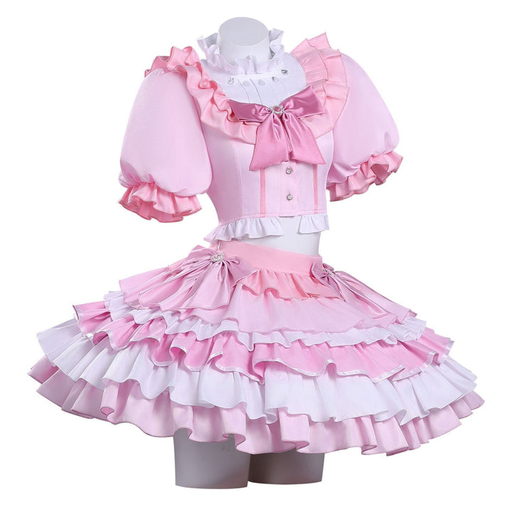 Puella Magi Madoka Magica Kaname Madoka Stage Outfit Cosplay Costumes