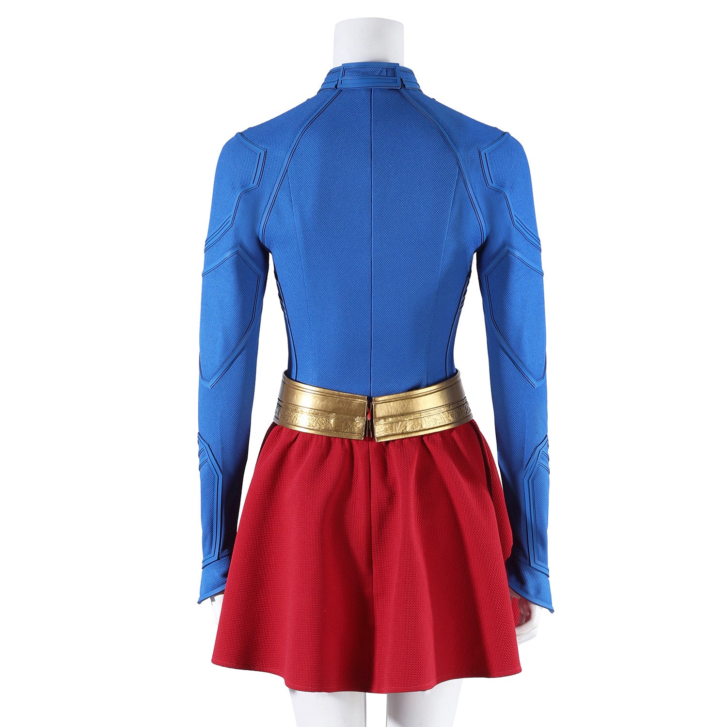 Comics Superhero Supergirl Superwoman Fullset with Coat Cosplay Costumes