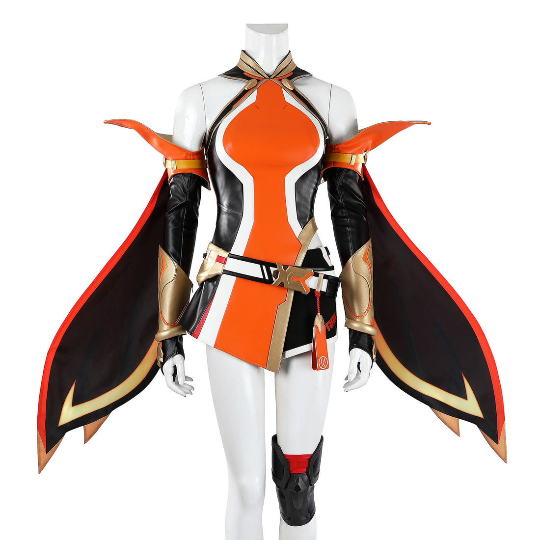 Overwatch Anran Orange Outfit Top Level Fullset Cosplay Costumes