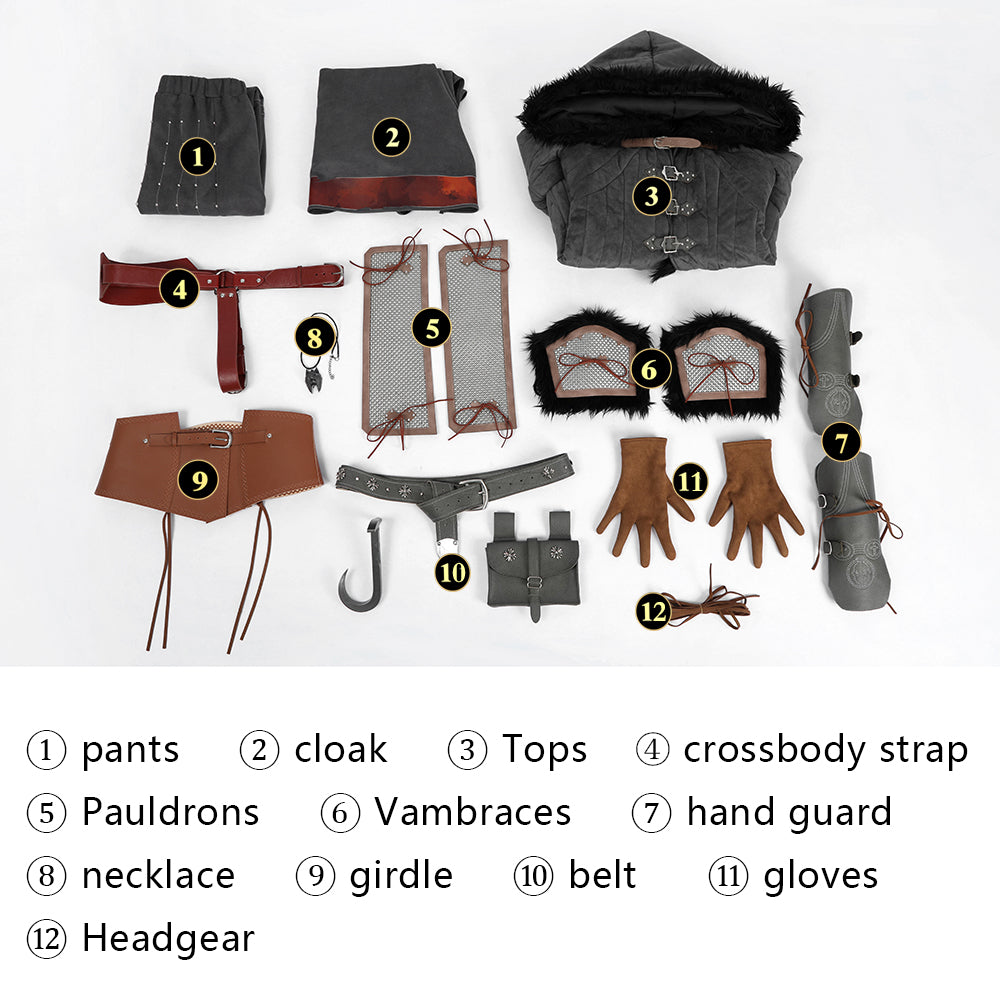 The Witcher 4 Ciri Top Level Female Fullset Cosplay Costumes