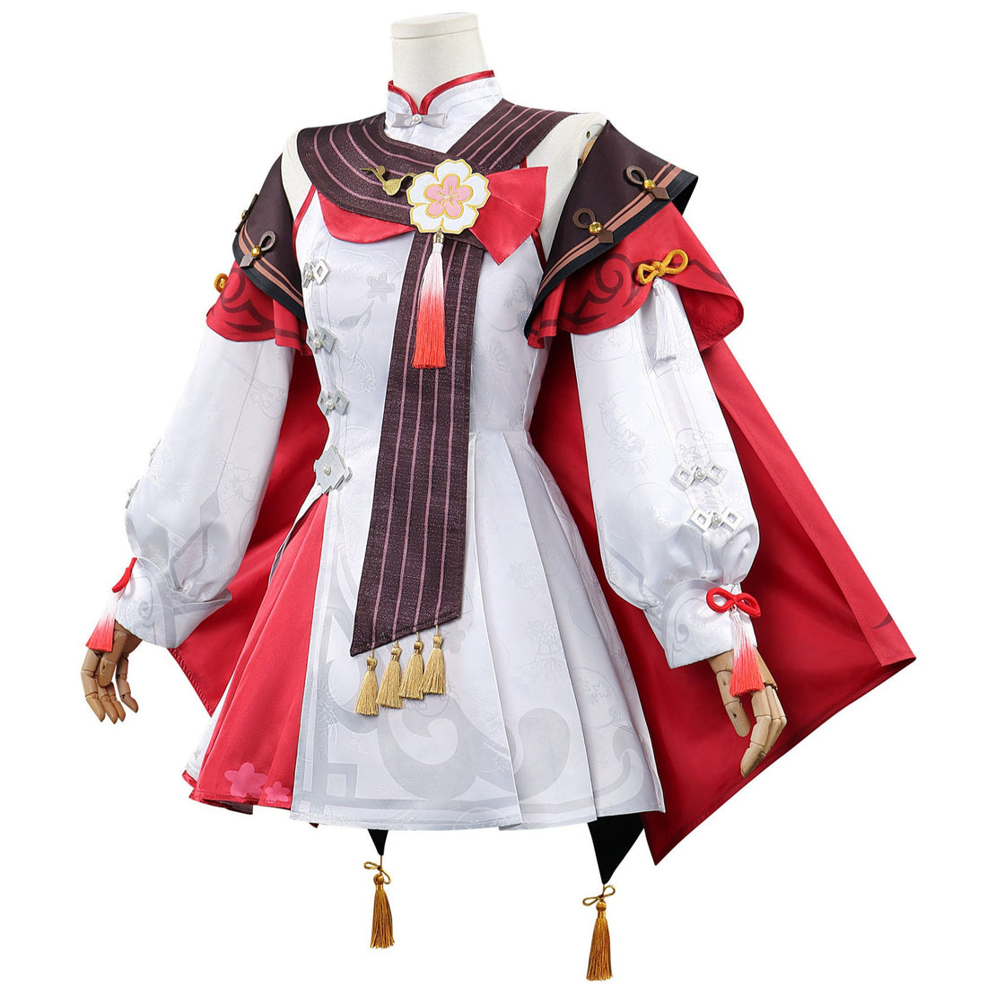Genshin Impact Lantern Rite Hu Tao Crimson Snow Cosplay Costumes